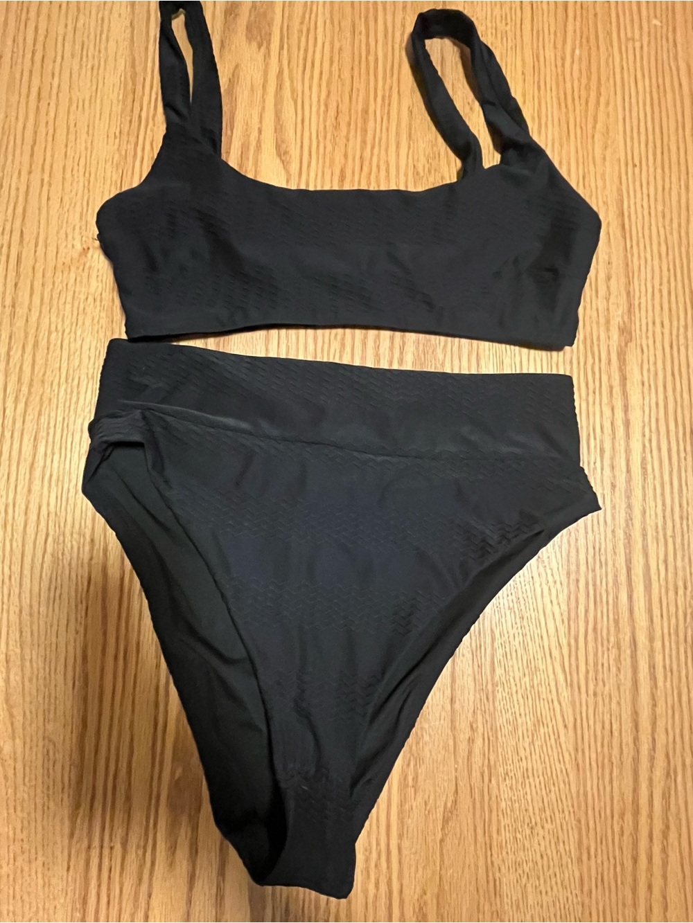 Aerie Swimwear Women's Bikini - Black- Size Medium